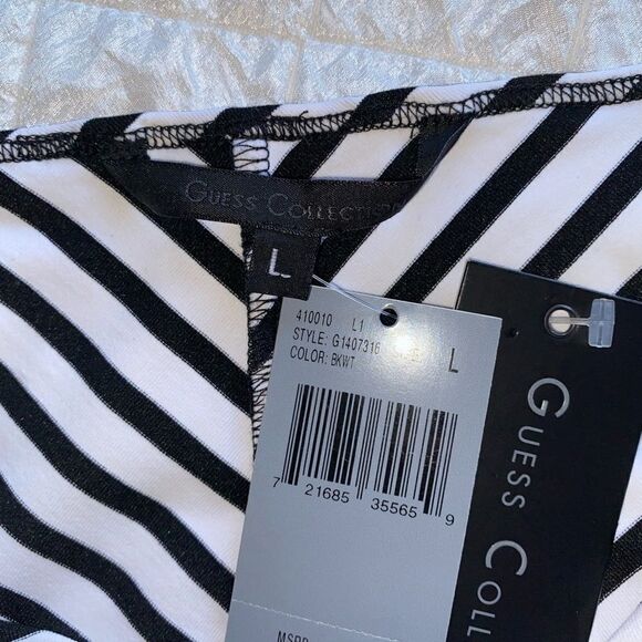 🆕guess collections striped nautical bodycon tank - Picture 5 of 9